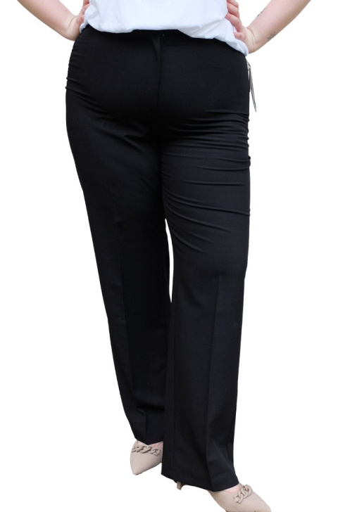 MODINA CZARNE ELEGANCKIE SPODNIE MO08 MODINA CZARNE ELEGANCKIE SPODNIE MO08
