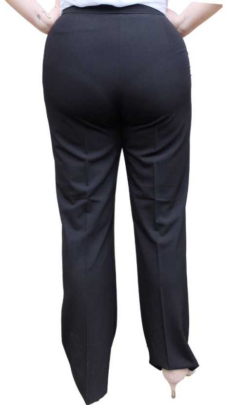 MODINA CZARNE ELEGANCKIE SPODNIE MO08 MODINA CZARNE ELEGANCKIE SPODNIE MO08