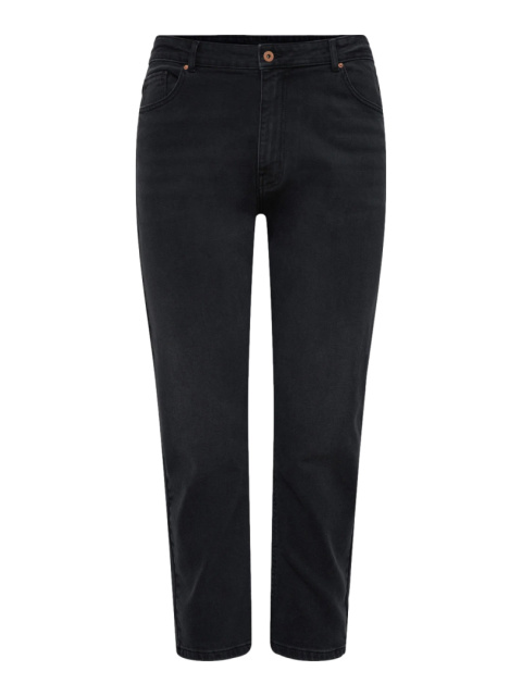 ONLY CARMAKOMA JEANSY SPODNIE ZWĘŻANE MOM CZARNE OC01 ONLY CARMAKOMA JEANSY SPODNIE ZWĘŻANE MOM CZARNE OC01