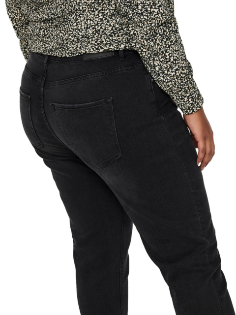 ONLY CARMAKOMA JEANSY SPODNIE ZWĘŻANE MOM CZARNE OC01 ONLY CARMAKOMA JEANSY SPODNIE ZWĘŻANE MOM CZARNE OC01