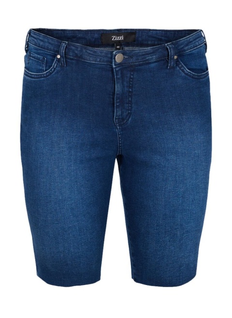 ZIZZI ELASTYCZNE GRANATOWE SPODENKI JEANSY 776B