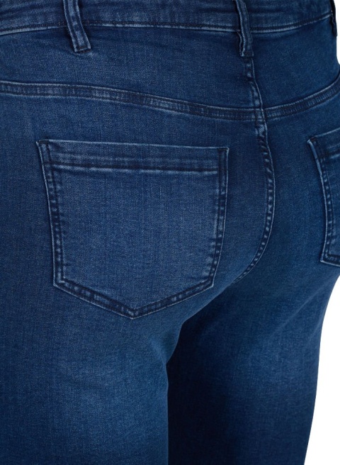 ZIZZI ELASTYCZNE GRANATOWE SPODENKI JEANSY 776B