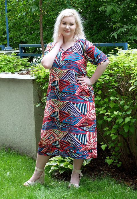 PATA FANTASTYCZNA SUKIENKA WZÓR P007 PATA FANTASTYCZNA SUKIENKA WZÓR P007