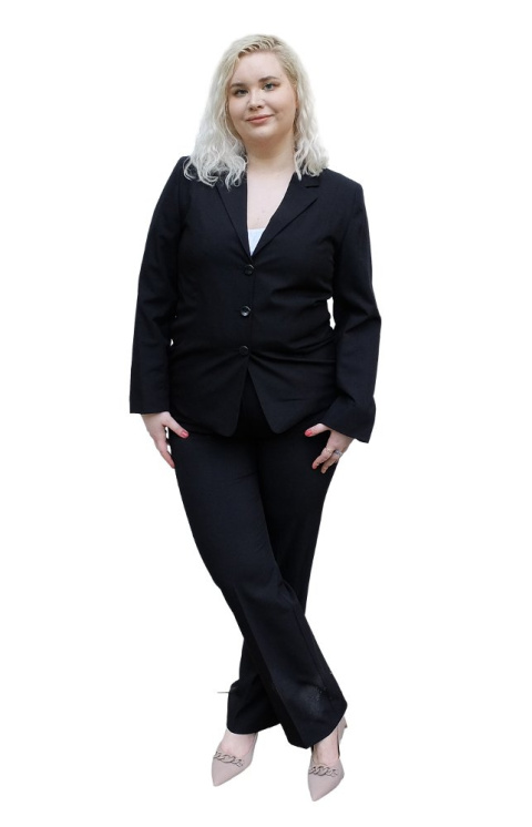 MODINA KLASYCZNA CZARNA MARYNARKA MO02 MODINA KLASYCZNA CZARNA MARYNARKA MO02