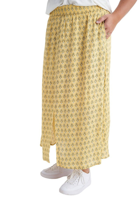 ADIA ŁADNA ŻÓŁTA SPÓDNICA MAXI A022 ADIA ŁADNA ŻÓŁTA SPÓDNICA MAXI A022