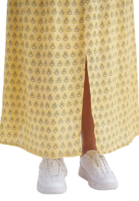 ADIA ŁADNA ŻÓŁTA SPÓDNICA MAXI A022 ADIA ŁADNA ŻÓŁTA SPÓDNICA MAXI A022