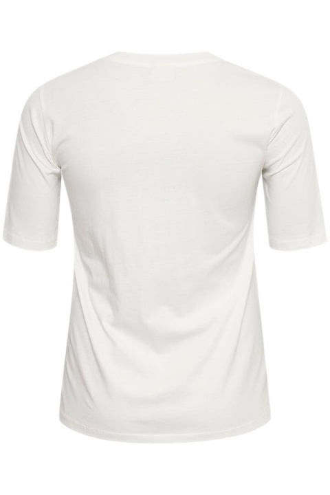 KAFFE BIAŁY T-SHIRT NADRUK K386 KAFFE BIAŁY T-SHIRT NADRUK K386