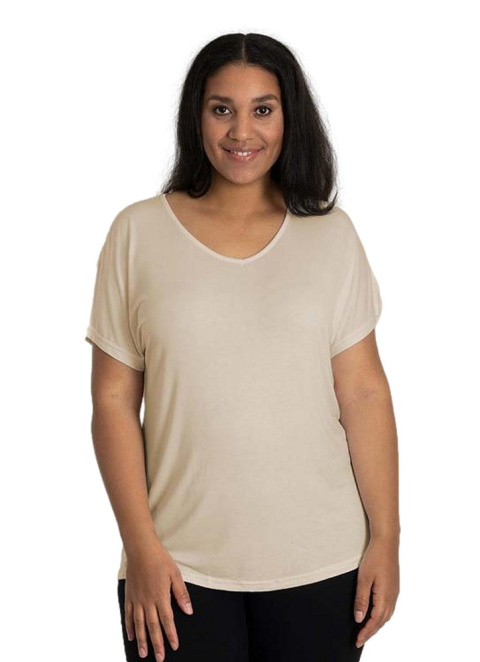SANDGAARD ŚLICZNY BEŻOWY T-SHIRT S103 SANDGAARD ŚLICZNY BEŻOWY T-SHIRT S103