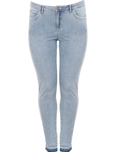 ADIA JASNE JEANSY Z WYSOKIM STANEM DETALE A057 ADIA JASNE JEANSY Z WYSOKIM STANEM DETALE A057