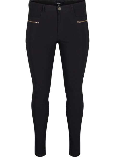 ZIZZI ELEGANCKIE CZARNE SPODNIE SUWACZKI 812A ZIZZI ELEGANCKIE CZARNE SPODNIE SUWACZKI 812A