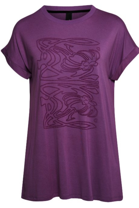 ADIA TUNIKA FIOLET APLIKACJA PLUS SIZE A094 ADIA TUNIKA FIOLET APLIKACJA PLUS SIZE A094