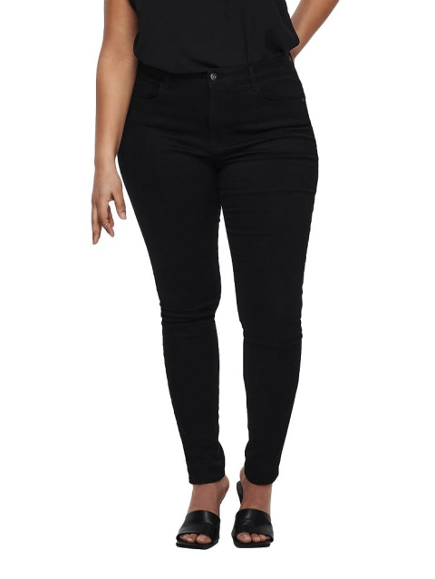 CARMAKOMA CZARNE JEANSY SPODNIE RURKI SKINNY O632 CARMAKOMA CZARNE JEANSY SPODNIE RURKI SKINNY O632