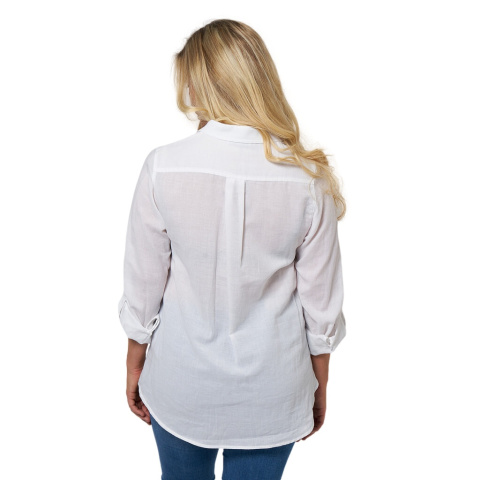 SHIRTMAKER BIAŁA BAWEŁNIANA KOSZULA S265 SHIRTMAKER BIAŁA BAWEŁNIANA KOSZULA S265
