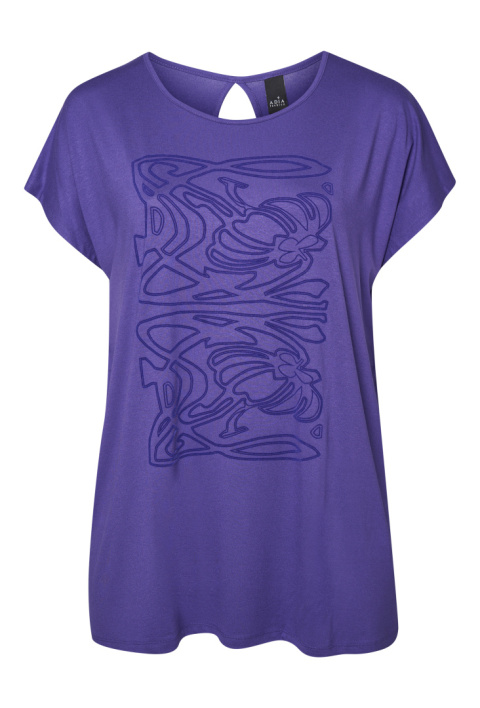 ADIA TUNIKA FIOLETOWA ŁEZKA PLUS SIZE A086 ADIA TUNIKA FIOLETOWA ŁEZKA PLUS SIZE A086
