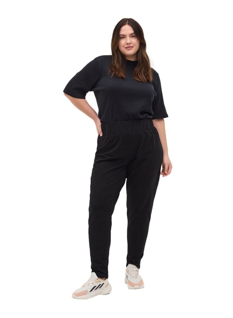 ZIZZI CZARNE BAWEŁNIANE SPODNIE W STAN 121A