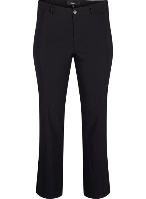 ZIZZI PROSTE SPODNIE STRETCH CZARNE W STAN 812B ZIZZI PROSTE SPODNIE STRETCH CZARNE W STAN 812B