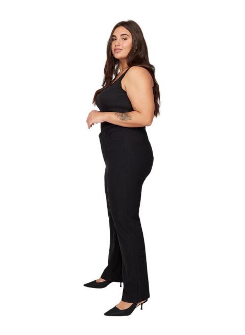 ZIZZI PROSTE SPODNIE STRETCH CZARNE W STAN 812B ZIZZI PROSTE SPODNIE STRETCH CZARNE W STAN 812B