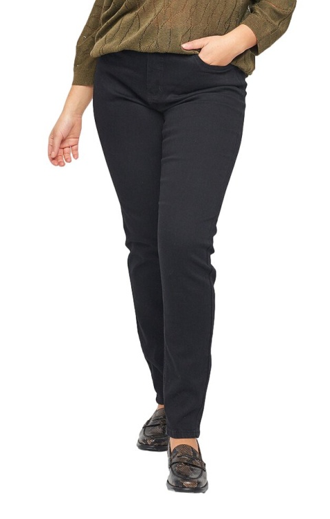 ADIA SPODNIE JEANSY ZWĘŻNE CZARNE A155