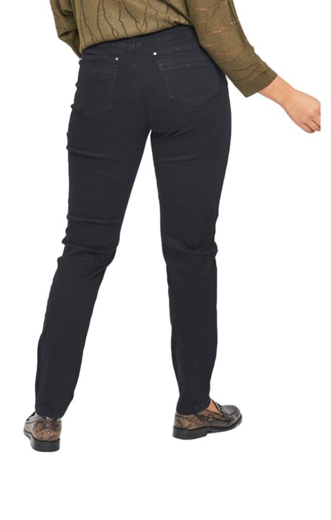 ADIA SPODNIE JEANSY ZWĘŻNE CZARNE A155