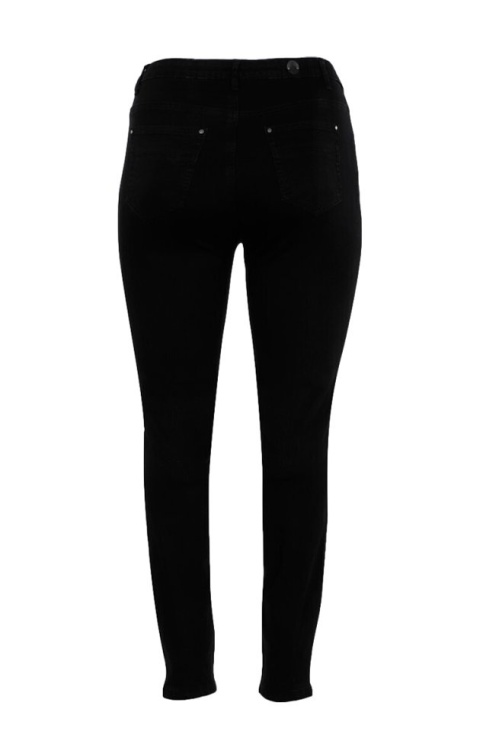 ADIA SPODNIE JEANSY ZWĘŻNE CZARNE A155