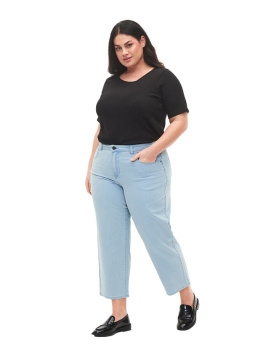 ZIZZI MODNE BŁĘKITNE JEANSY 7/8 886A