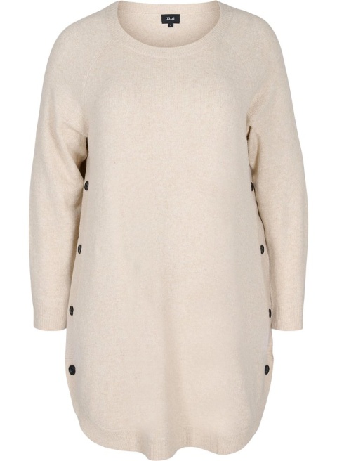 ZIZZI TUNIKA BEŻOWA DZIANINA 007H