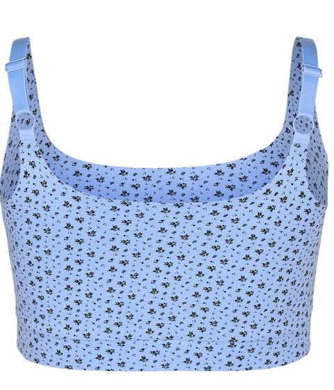 ZIZZI WYGODNY BIUSTONOSZ TOP NIEBIESKI KWIATY 624A ZIZZI WYGODNY BIUSTONOSZ TOP NIEBIESKI KWIATY 624A