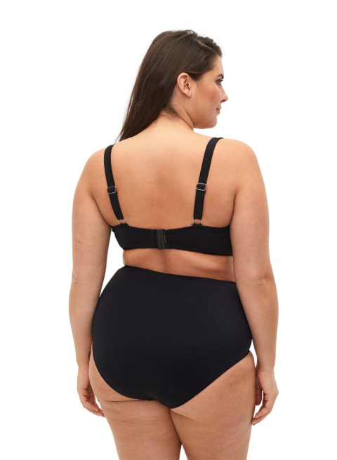 ZIZZI CZARNE MAJTKI KĄPIELOWE BIKINI MARSZCZENIE 900B ZIZZI CZARNE MAJTKI KĄPIELOWE BIKINI MARSZCZENIE 900B