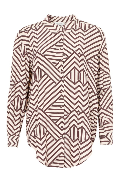 SHIRTMAKER BIAŁA KOSZULA NADRUK S680W SHIRTMAKER BIAŁA KOSZULA NADRUK S680W