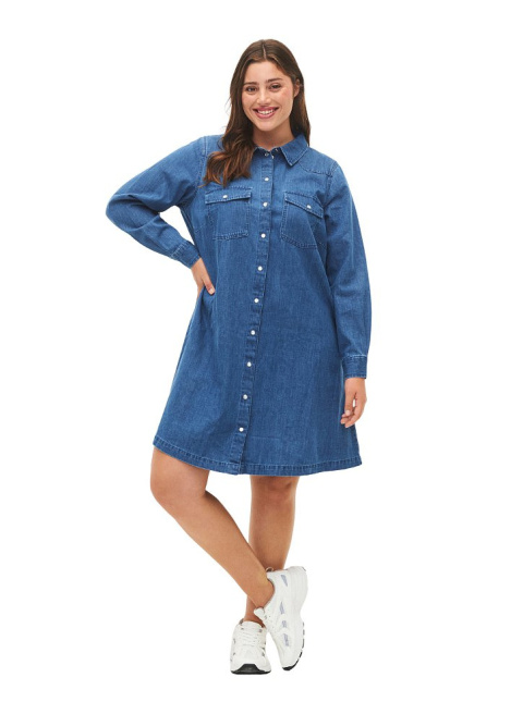 ZIZZI JEANSOWA SUKIENKA GUZIKI 149A