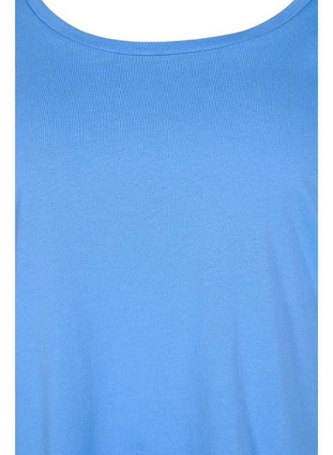 ZIZZI NIEBIESKA BLUZKA BASIC DEKOLT 963F ZIZZI NIEBIESKA BLUZKA BASIC DEKOLT 963F