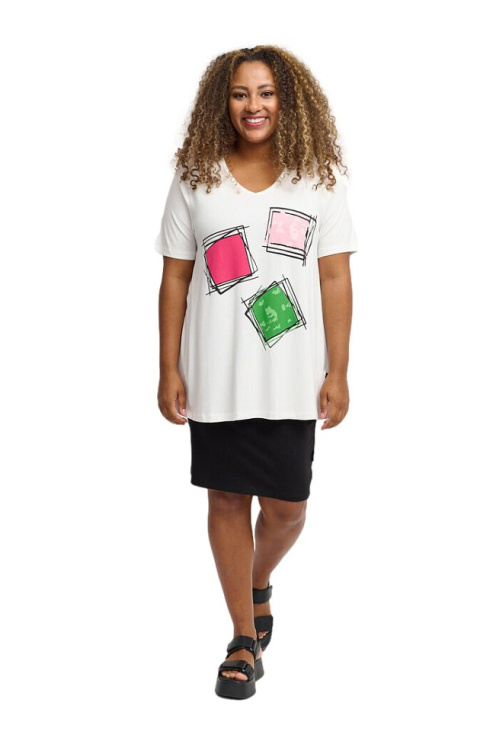 PONT NEUF BIAŁY T-SHIRT NADRUK V390 PONT NEUF BIAŁY T-SHIRT NADRUK V390
