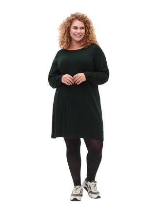 ZIZZI ZIELONA DZIANINOWA SUKIENKA 194B