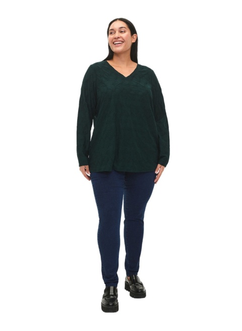 ZIZZI GRANATOWE JEGGINSY Z ELASTYCZNĄ TALIĄ 018A