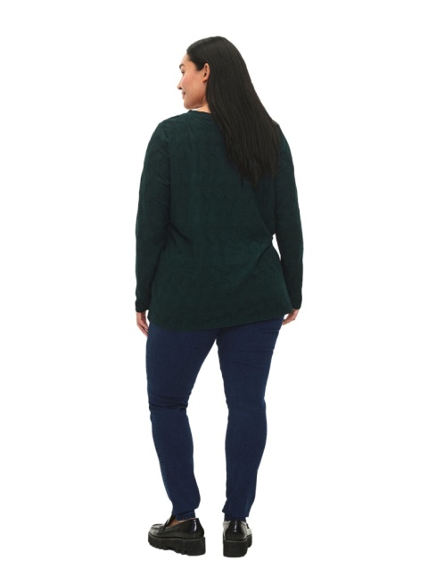 ZIZZI GRANATOWE JEGGINSY Z ELASTYCZNĄ TALIĄ 018A