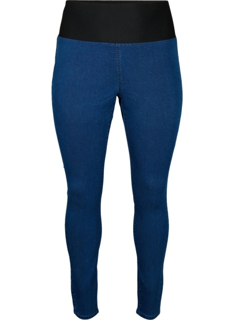 ZIZZI GRANATOWE JEGGINSY Z ELASTYCZNĄ TALIĄ 018A