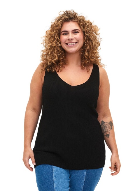 ZIZZI ŚLICZNY CZARNY TOP 185A