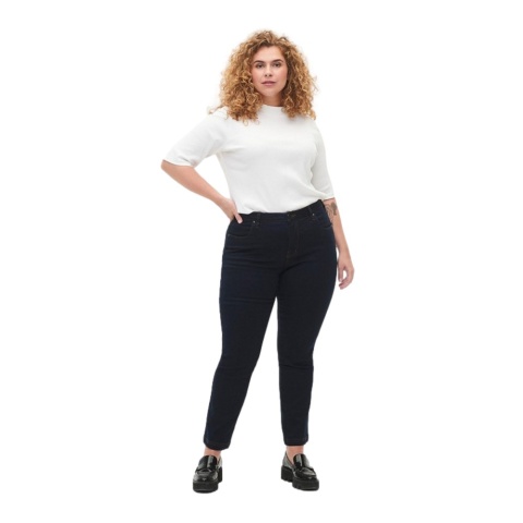 ZIZZI UROCZE CIEMNOGRANATOWE JEANSY SLIM 305A