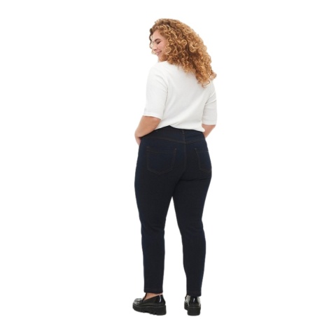 ZIZZI UROCZE CIEMNOGRANATOWE JEANSY SLIM 305A