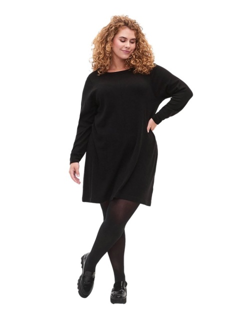 ZIZZI CZARNA DZIANINOWA SUKIENKA 194B