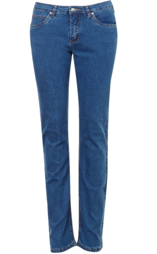 CHALOU NIEBIESKIE KLASYCZNE JEANSY PROSTA NOGAWKA (k222) C020