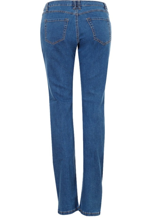 CHALOU NIEBIESKIE KLASYCZNE JEANSY PROSTA NOGAWKA (k222) C020