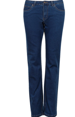 CHALOU CIEMNONIEBIESKIE KLASYCZNE JEANSY PROSTA NOGAWKA N74 C020