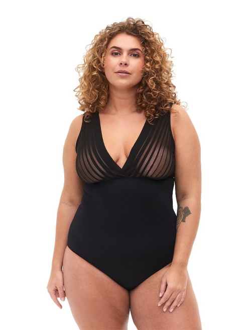 ZIZZI CZARNE BODY SIATECZKA 511F ZIZZI CZARNE BODY SIATECZKA 511F