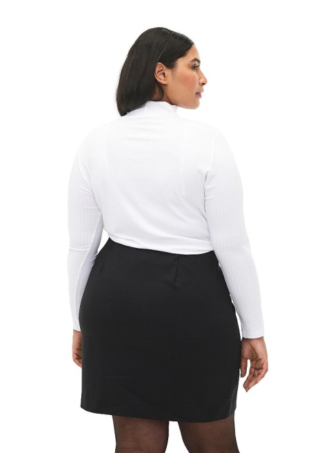 ZIZZI ELEGANCKA CZARNA SPÓDNICA ROZCIĘCIE 021B