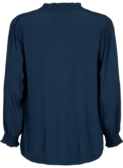 ZIZZI ELEGANCKA GRANATOWA BLUZKA DETALE 212A