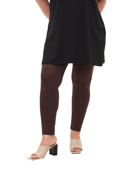ZIZZI KLASYCZNE BRĄZOWE LEGGINSY 011T ZIZZI KLASYCZNE BRĄZOWE LEGGINSY 011T