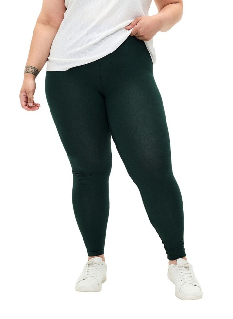 ZIZZI KLASYCZNE ZIELONE LEGGINSY 011T