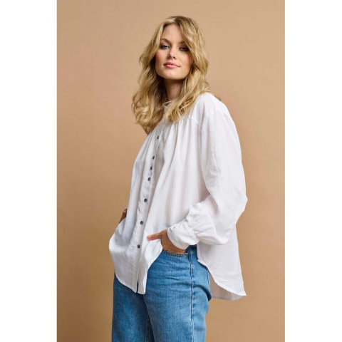 SHIRTMAKER PIĘKNA WANILIOWA KOSZULA BLUZKA S685