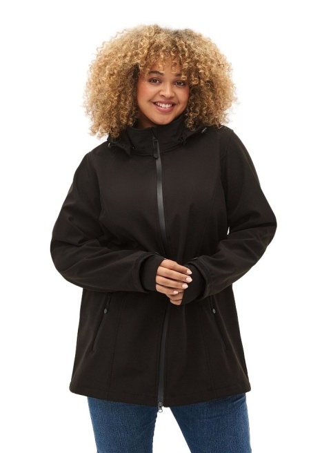 ZIZZI CZARNA KURTKA SOFTSHELL 383JN
